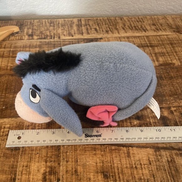 Fisher Price Eeyore Plush Rattle Baby Nursery Disney Winnie The Pooh Donkey VTG - Picture 6 of 7